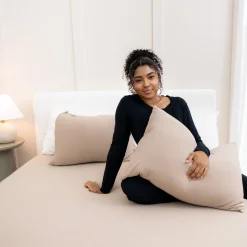 Kyte Baby Fitted Sheet with Pillowcases in Almond Best