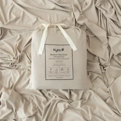 Kyte Baby Fitted Sheet with Pillowcases in Almond Best