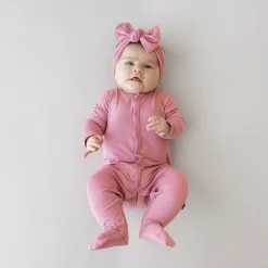 Kyte Baby Footie in Apple Blossom Hot
