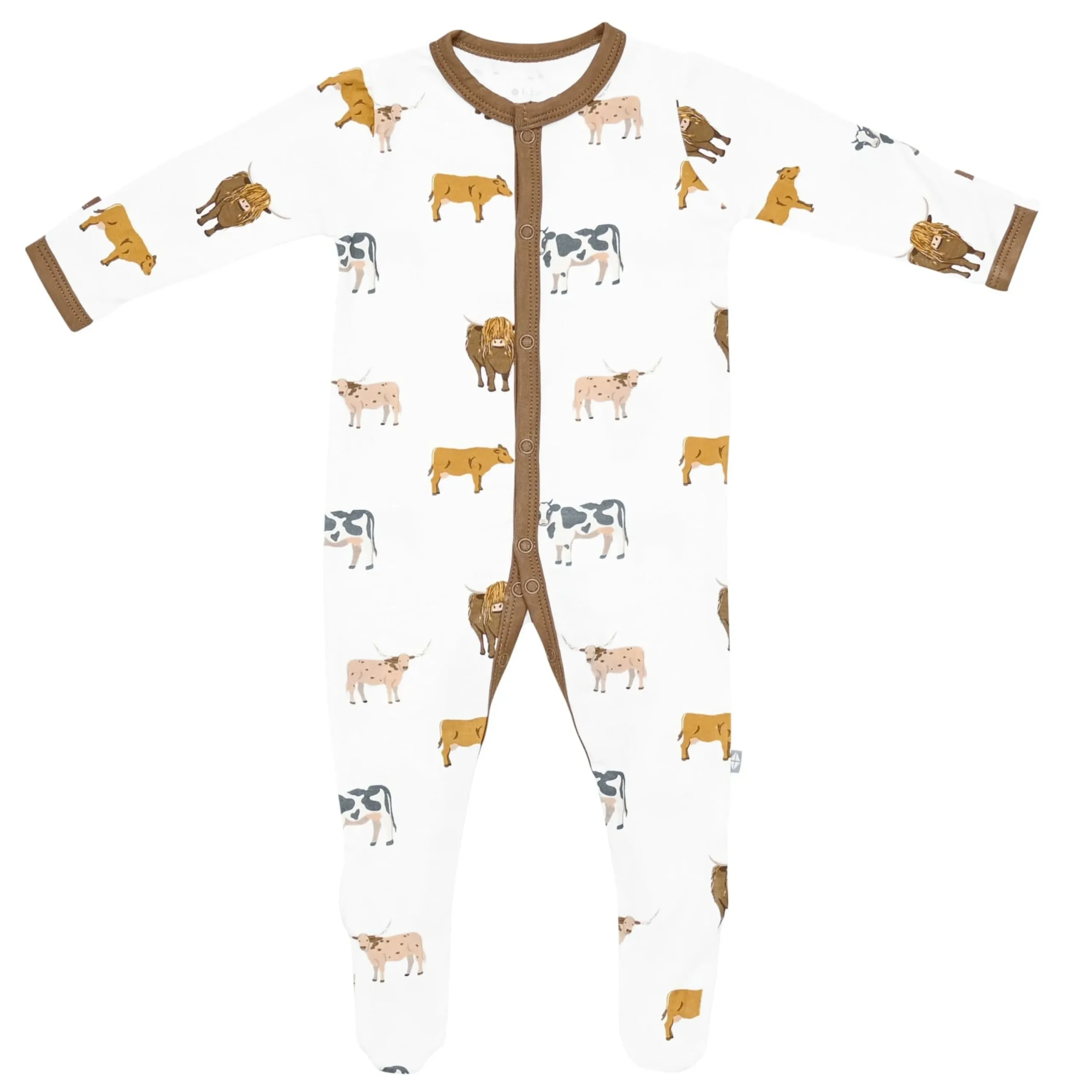 Kyte Baby Footie in Moo Hot