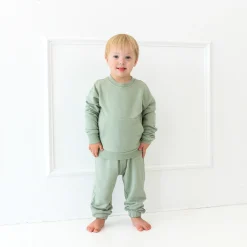 Kyte Baby French Terry Jogger Set in Thyme Hot