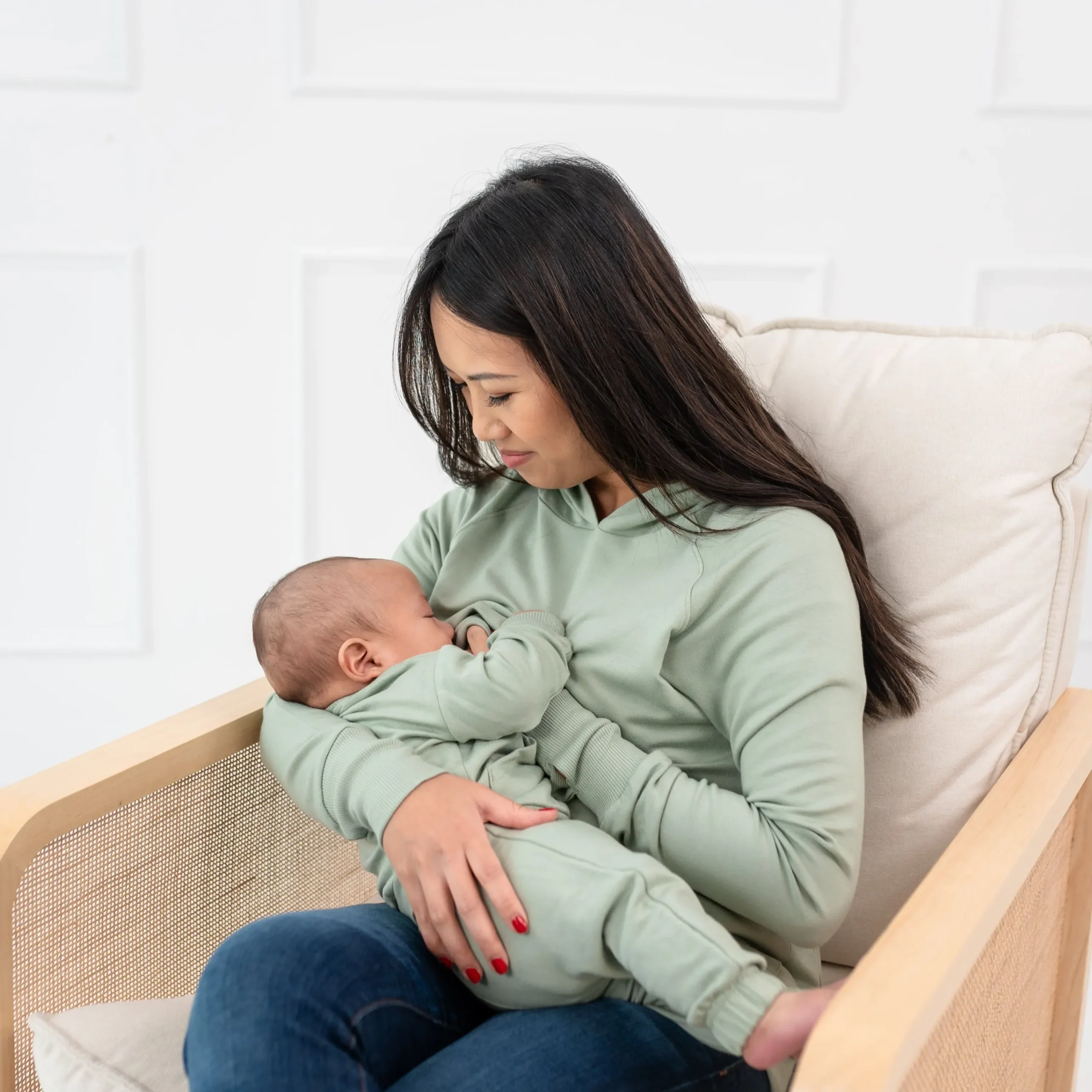 Kyte Baby French Terry Jogger Set in Thyme Hot