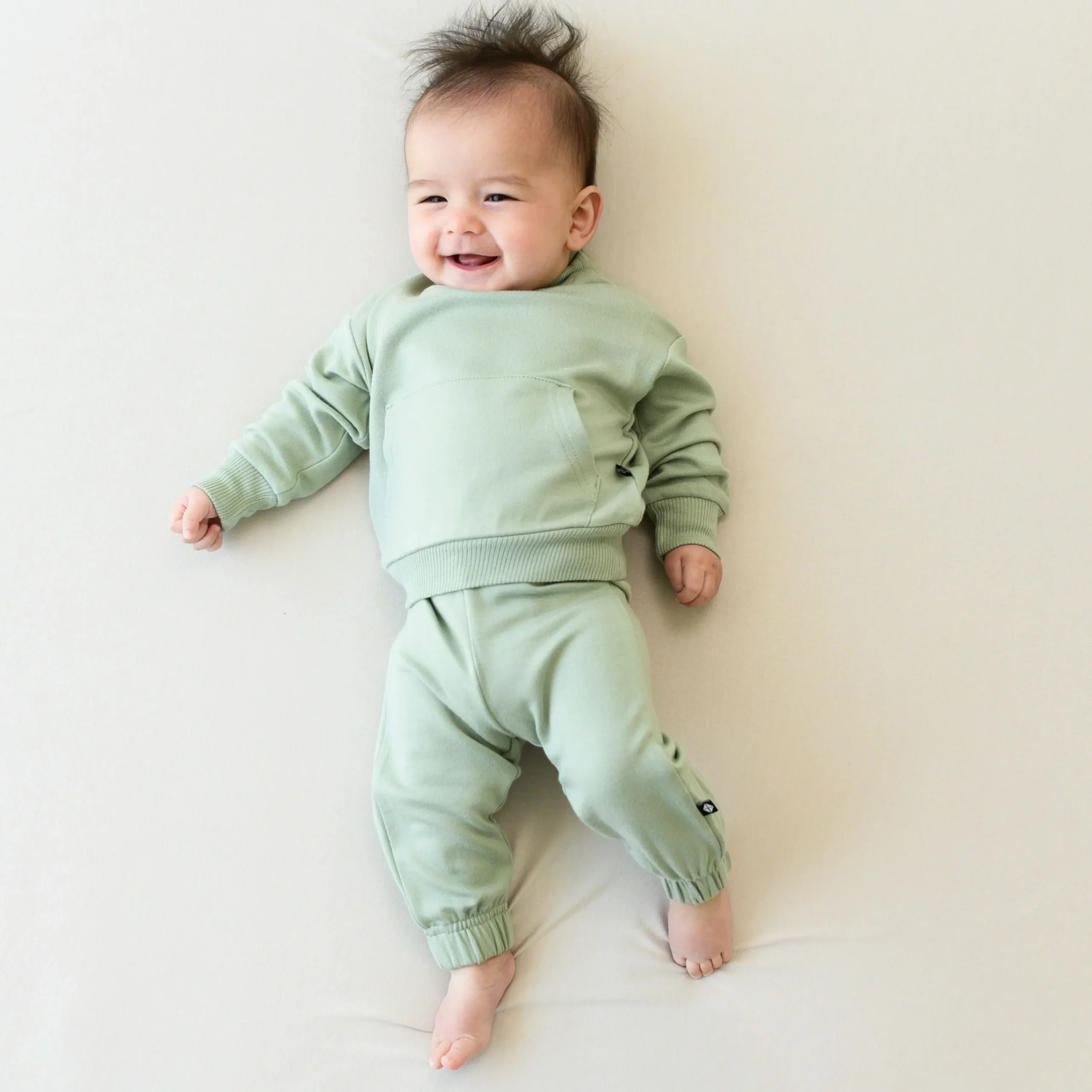Kyte Baby French Terry Jogger Set in Thyme Hot
