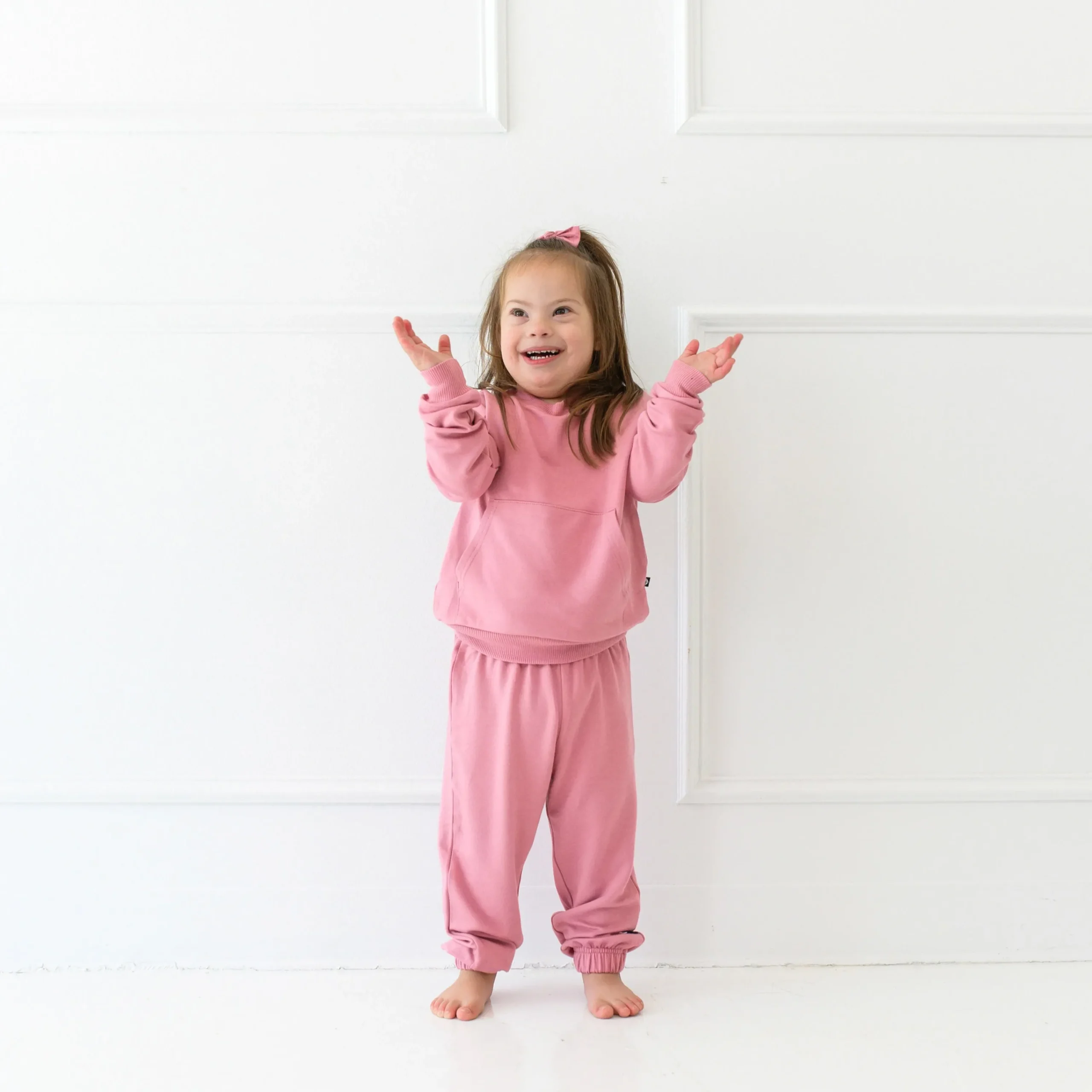 Kyte Baby French Terry Jogger Set in Apple Blossom Clearance