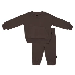 Kyte Baby French Terry Jogger Set in Espresso Hot