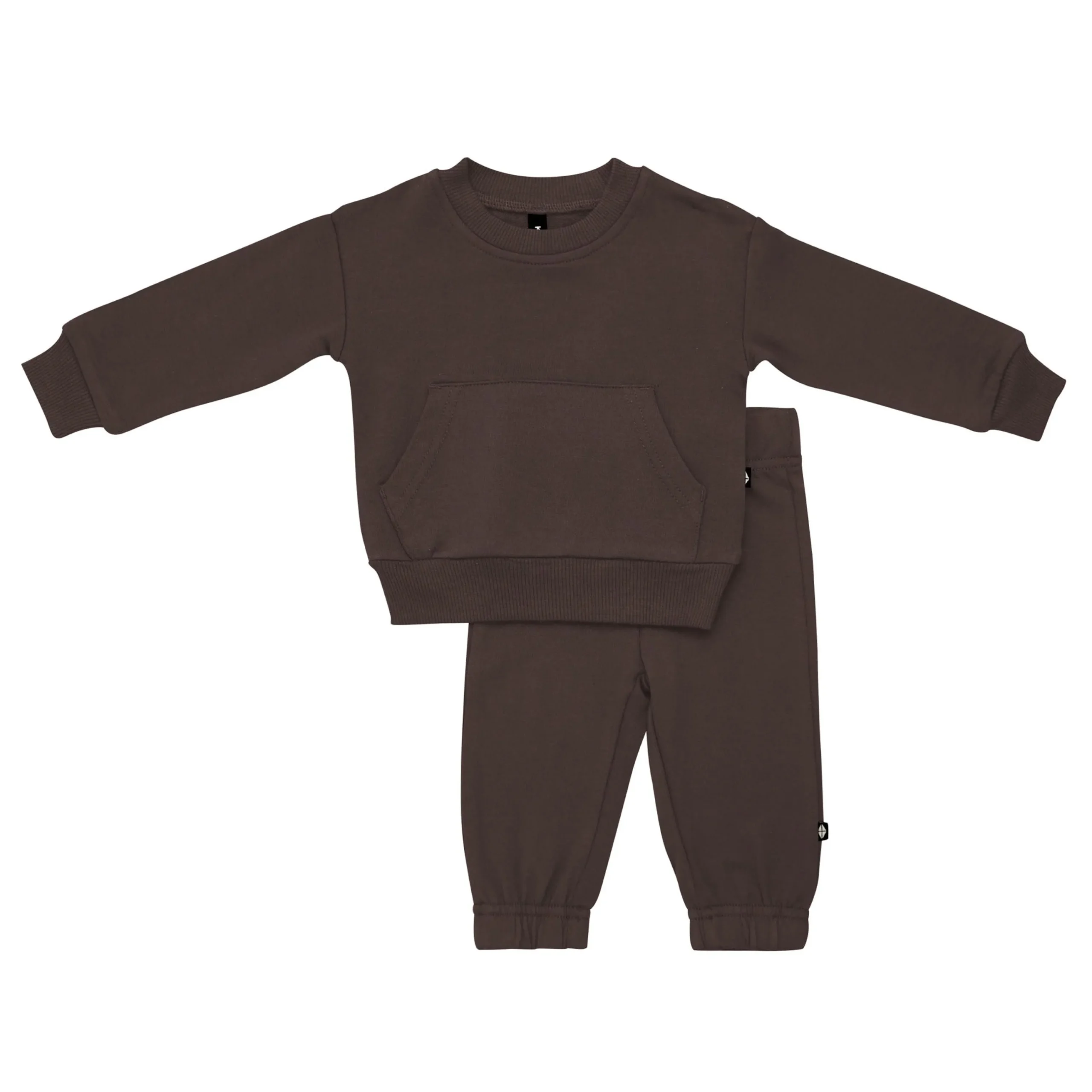 Kyte Baby French Terry Jogger Set in Espresso Hot