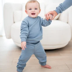 Kyte Baby French Terry Jogger Set in Slate