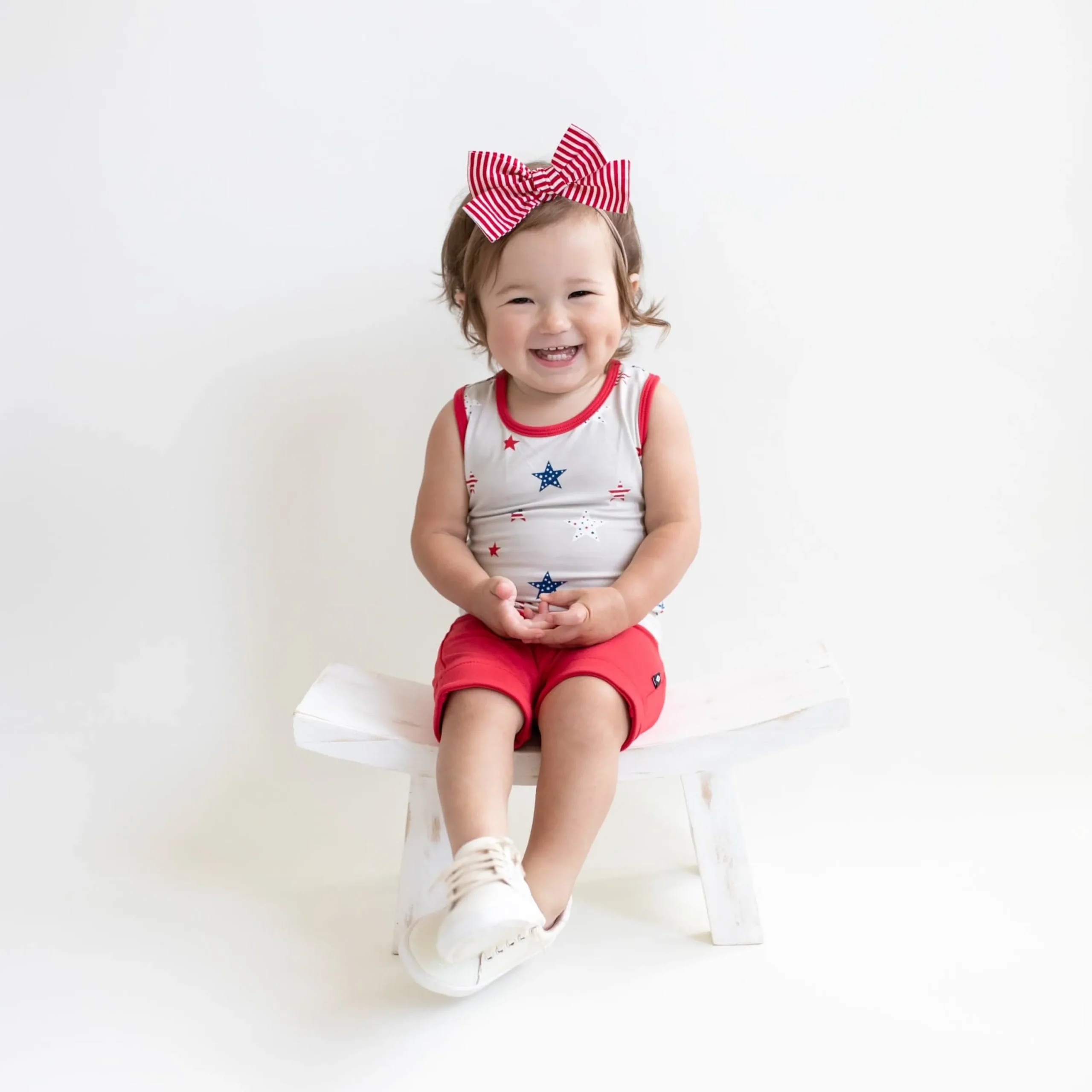 Kyte Baby Harem Shorts in Cardinal Discount