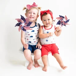 Kyte Baby Harem Shorts in Cardinal Discount