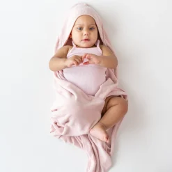 Kyte Baby Hooded Bath Towel in Blush Discount