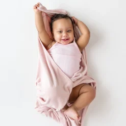 Kyte Baby Hooded Bath Towel in Blush Discount
