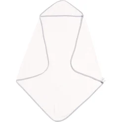 Kyte Baby Hooded Bath Towel in Cloud with Storm Trim Hot
