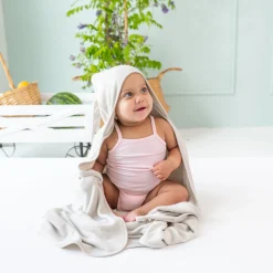 Kyte Baby Hooded Bath Towel in Oat Online