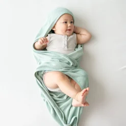 Kyte Baby Hooded Bath Towel in Sage Hot