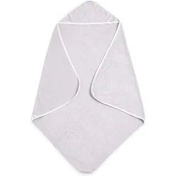Kyte Baby Hooded Bath Towel in Storm with Cloud Trim New