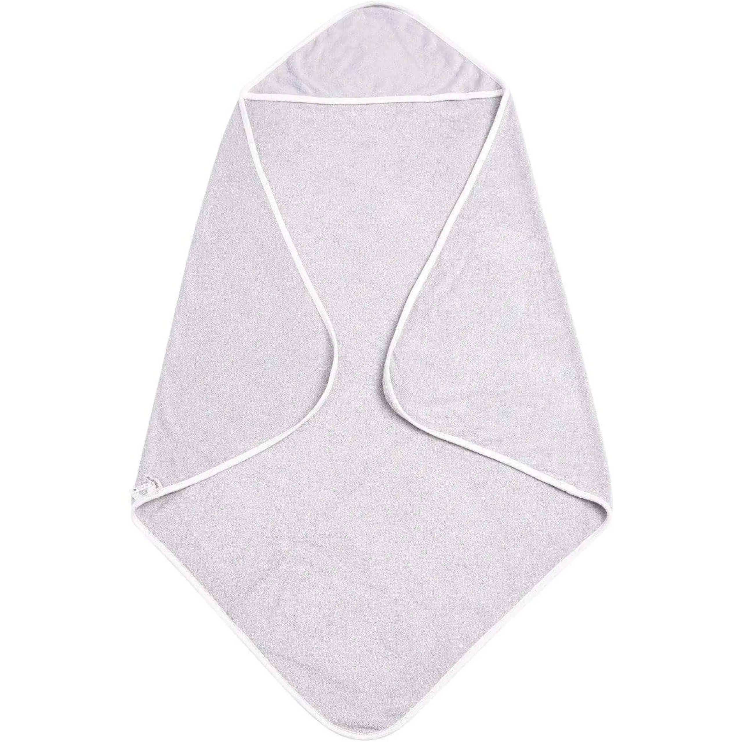Kyte Baby Hooded Bath Towel in Storm with Cloud Trim New