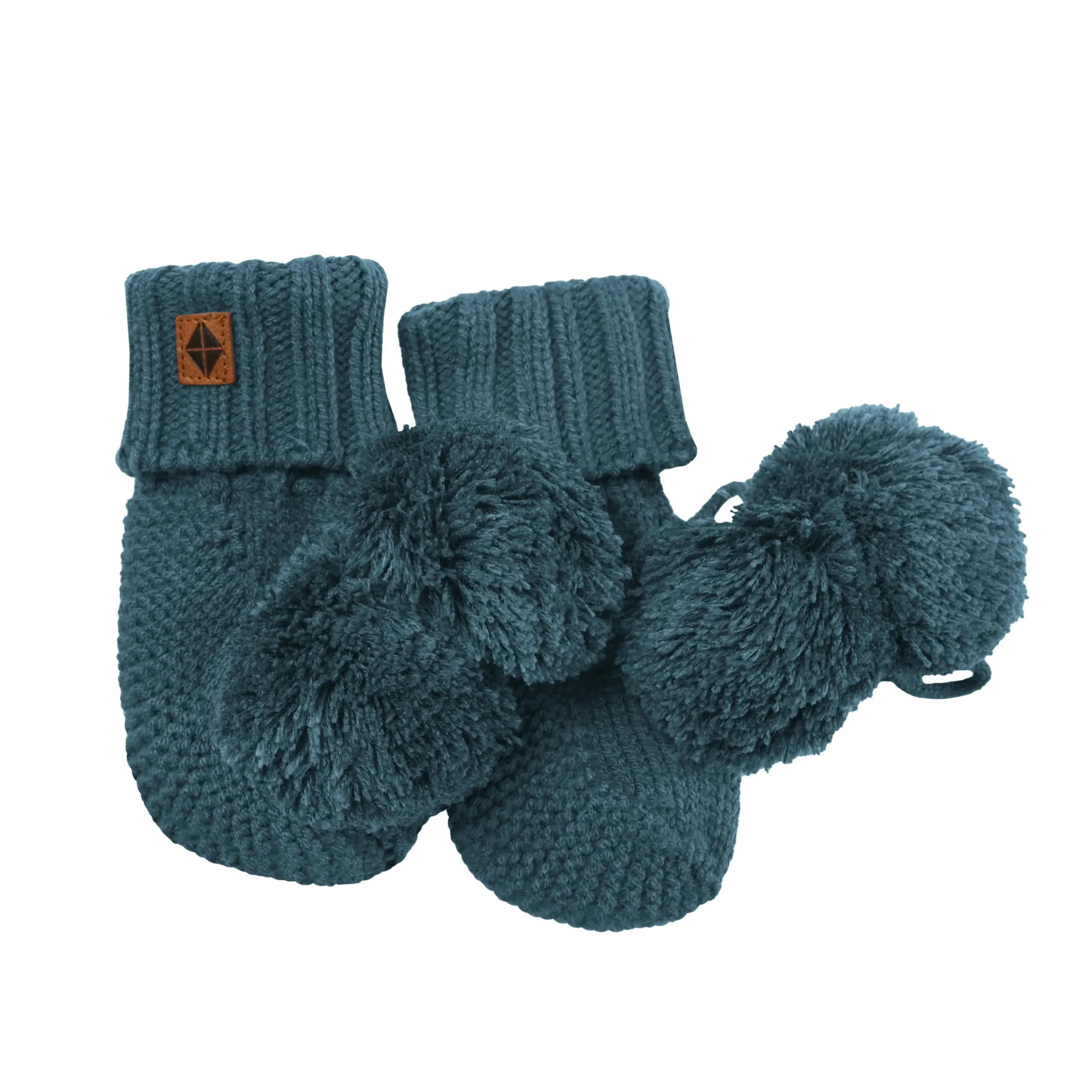 Kyte Baby Knit Booties in Atlantic Outlet