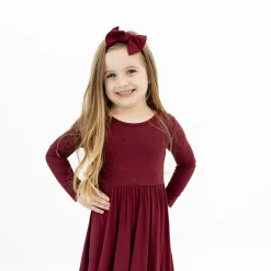 Kyte Baby Knotted Bow Headband in Burgundy New