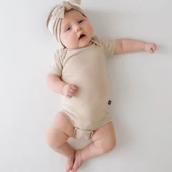 Kyte Baby Knotted Bow Headband in Bisque Discount