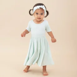 Kyte Baby Knotted Bow Headband in Dew Hot