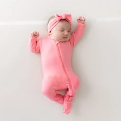 Kyte Baby Knotted Bow Headband in Guava New