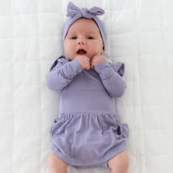 Kyte Baby Knotted Bow Headband in Taro Discount