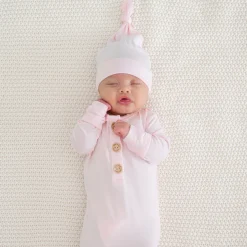 Kyte Baby Knotted Cap in Sakura Hot