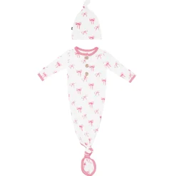 Kyte Baby Knotted Gown with Hat Set in Bow Discount