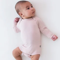 Kyte Baby Long Sleeve Bodysuit in Blush Clearance