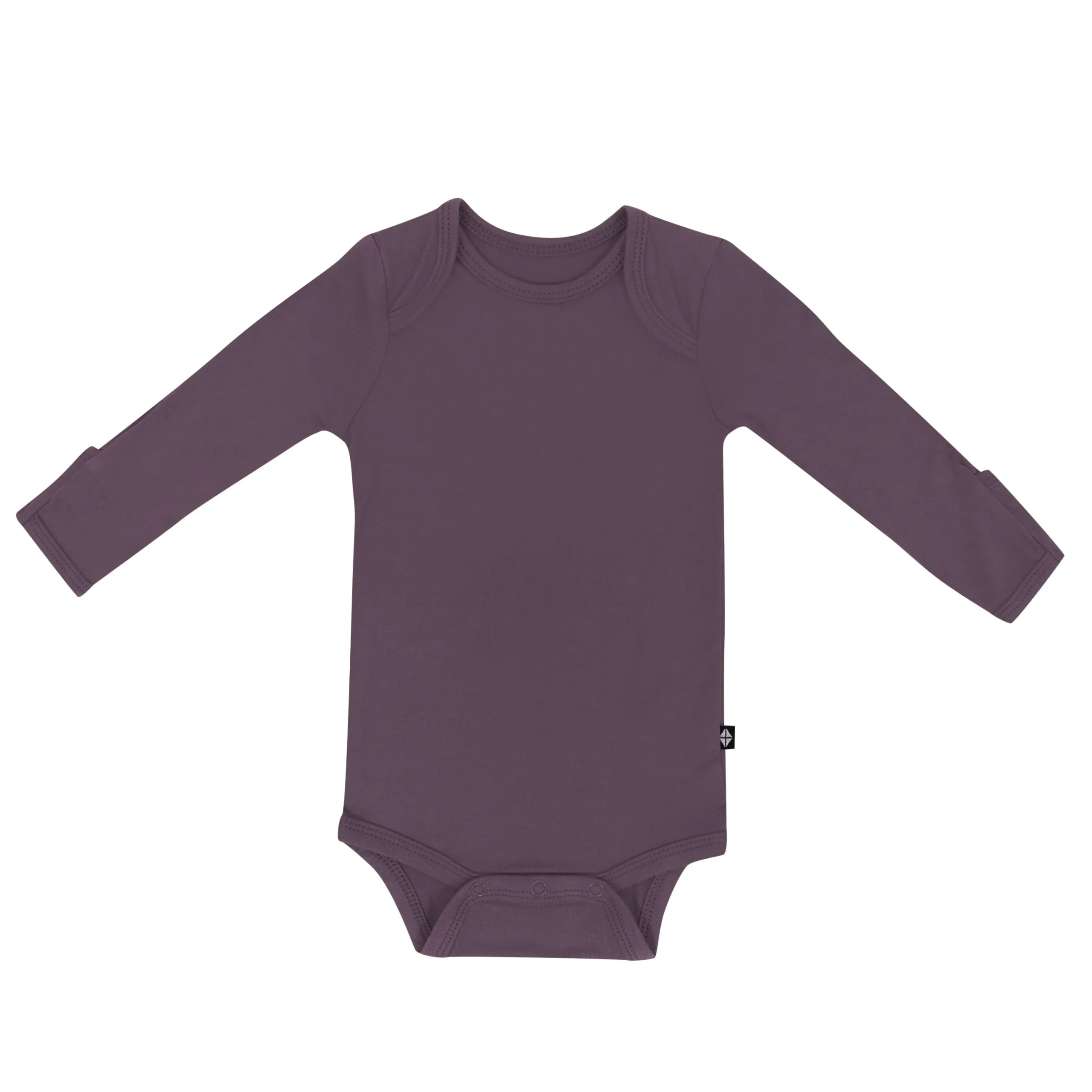 Kyte Baby Long Sleeve Bodysuit in Currant Outlet