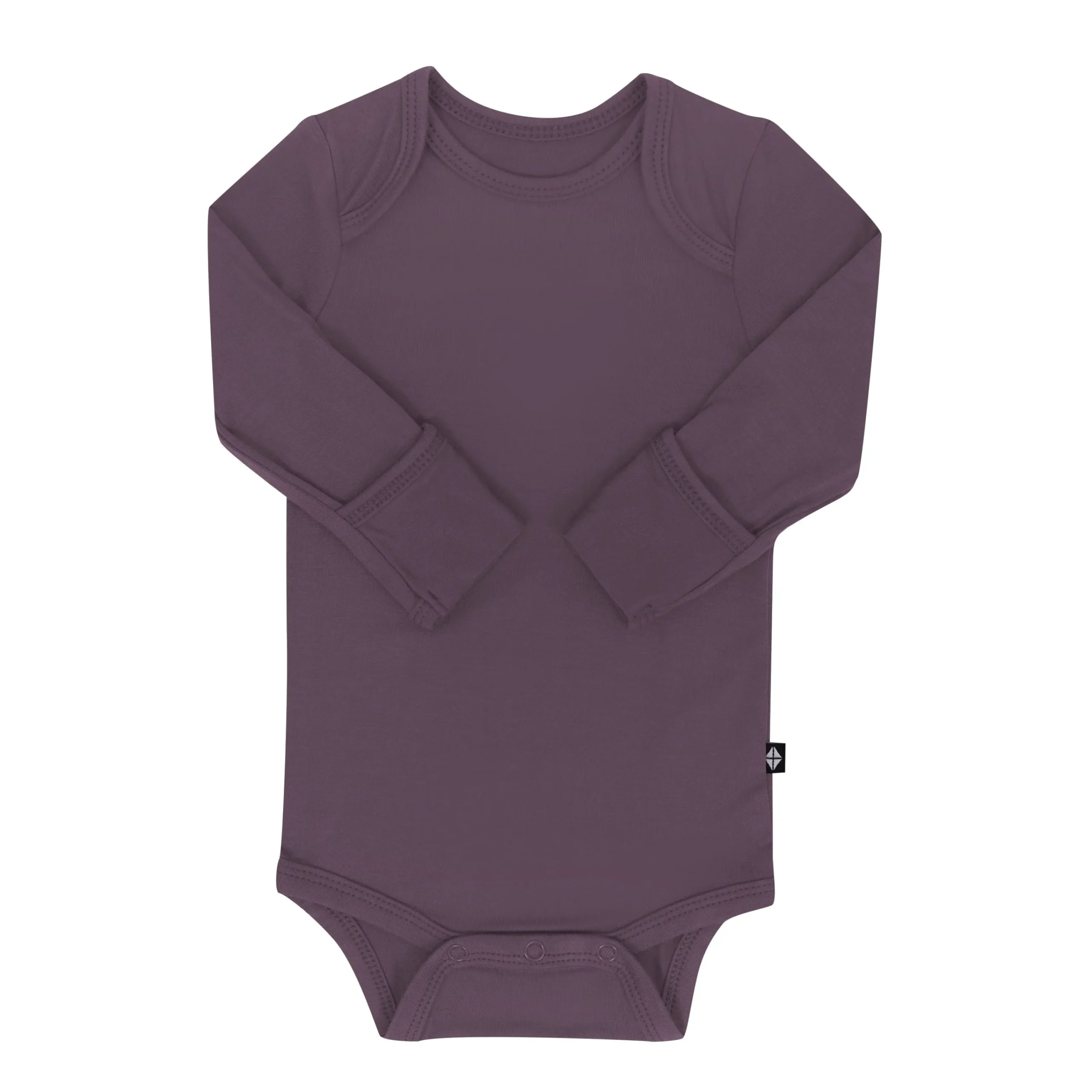 Kyte Baby Long Sleeve Bodysuit in Currant Outlet