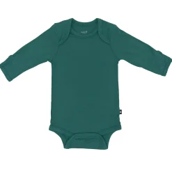 Kyte Baby Long Sleeve Bodysuit in Emerald Hot