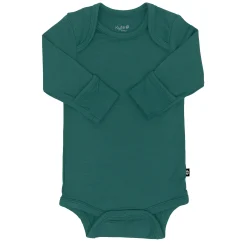 Kyte Baby Long Sleeve Bodysuit in Emerald Hot