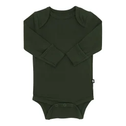 Kyte Baby Long Sleeve Bodysuit in Fir Discount
