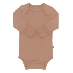 Kyte Baby Long Sleeve Bodysuit in Latte Online