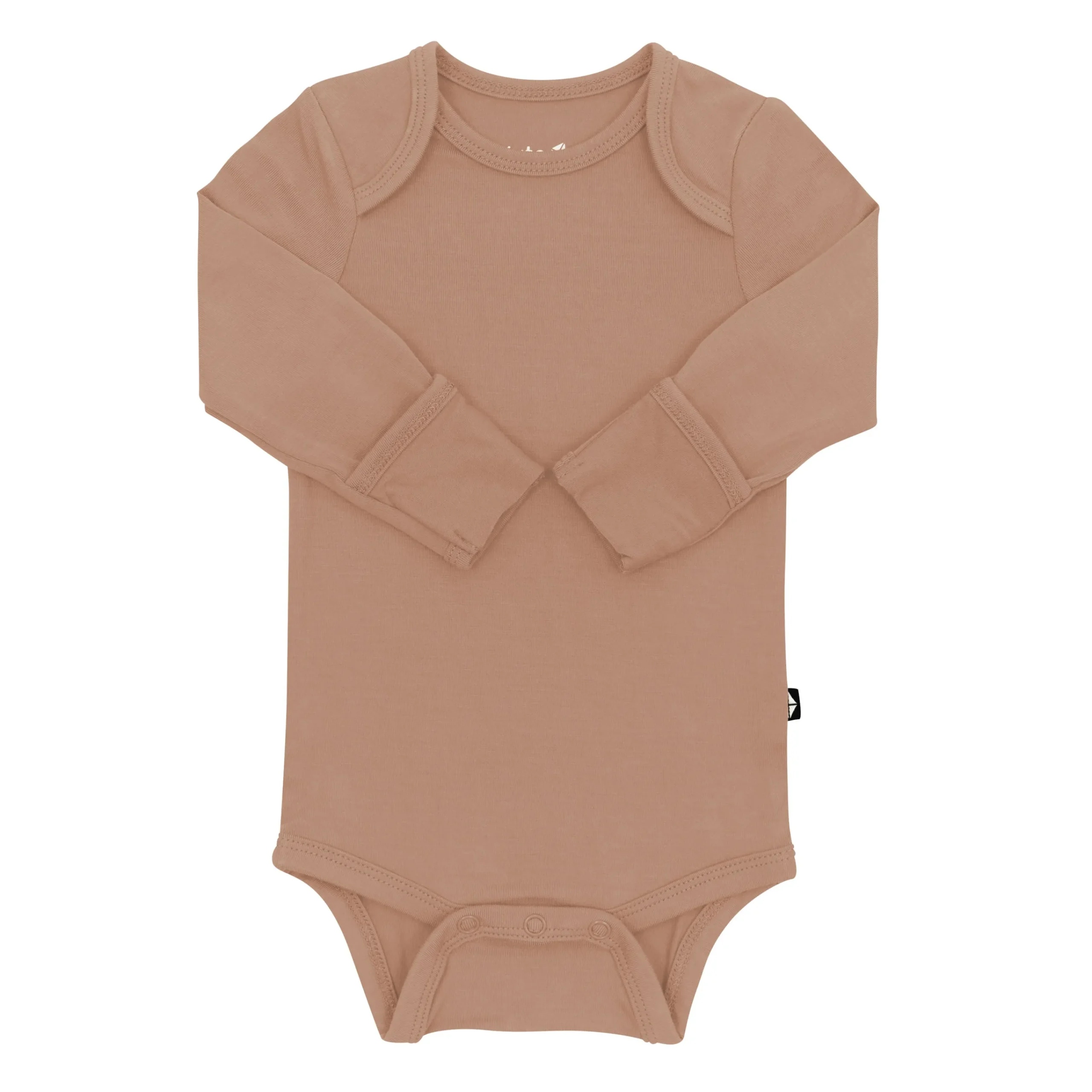 Kyte Baby Long Sleeve Bodysuit in Latte Online