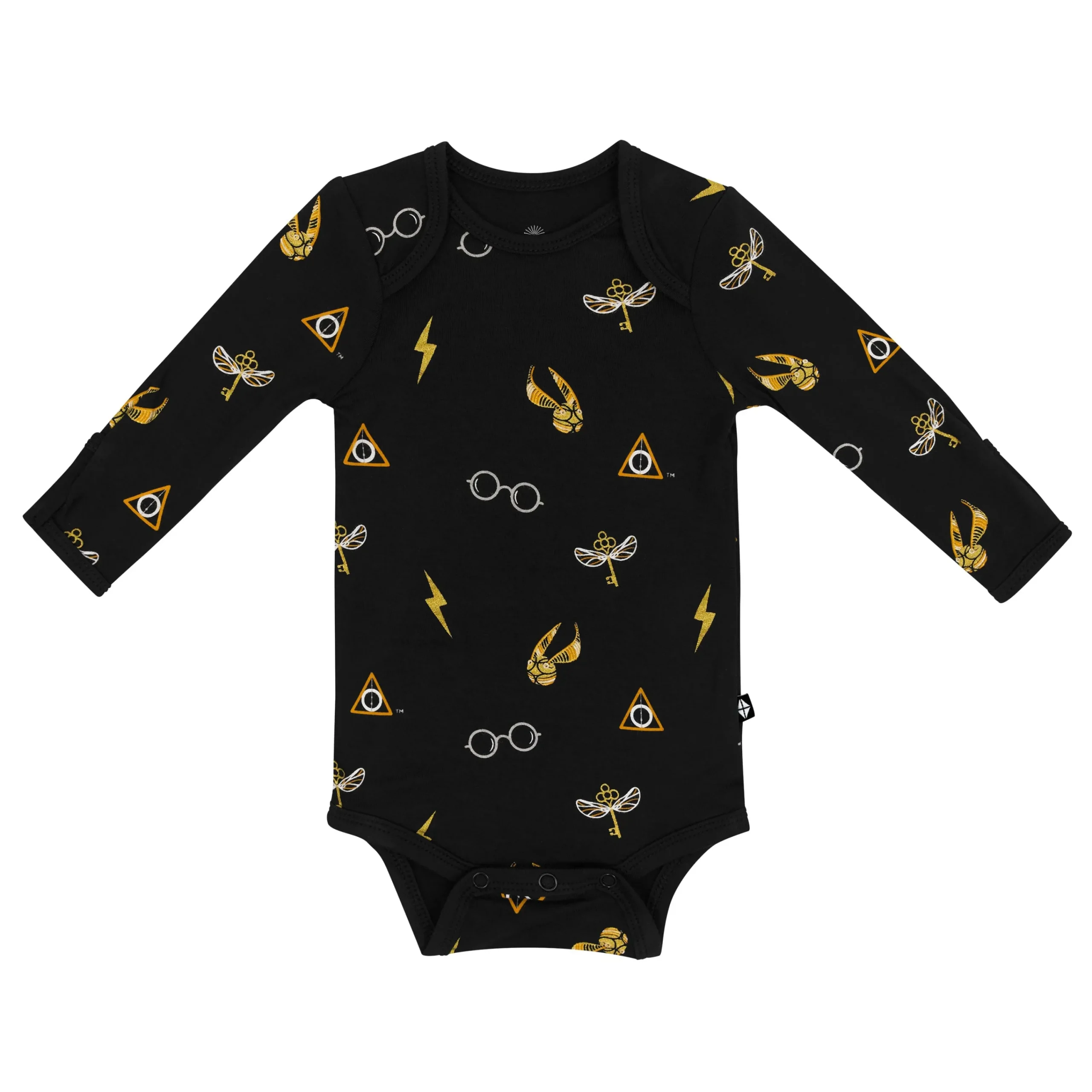 Kyte Baby Long Sleeve Bodysuit in Midnight Icon New