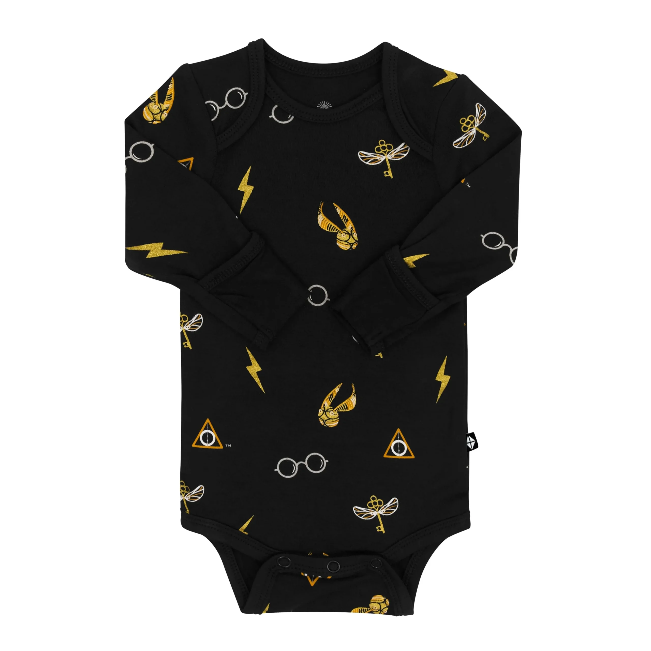 Kyte Baby Long Sleeve Bodysuit in Midnight Icon New