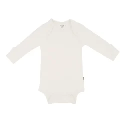 Kyte Baby Long Sleeve Bodysuit in Oat Discount