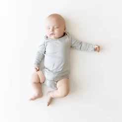 Kyte Baby Long Sleeve Bodysuit in Storm Best