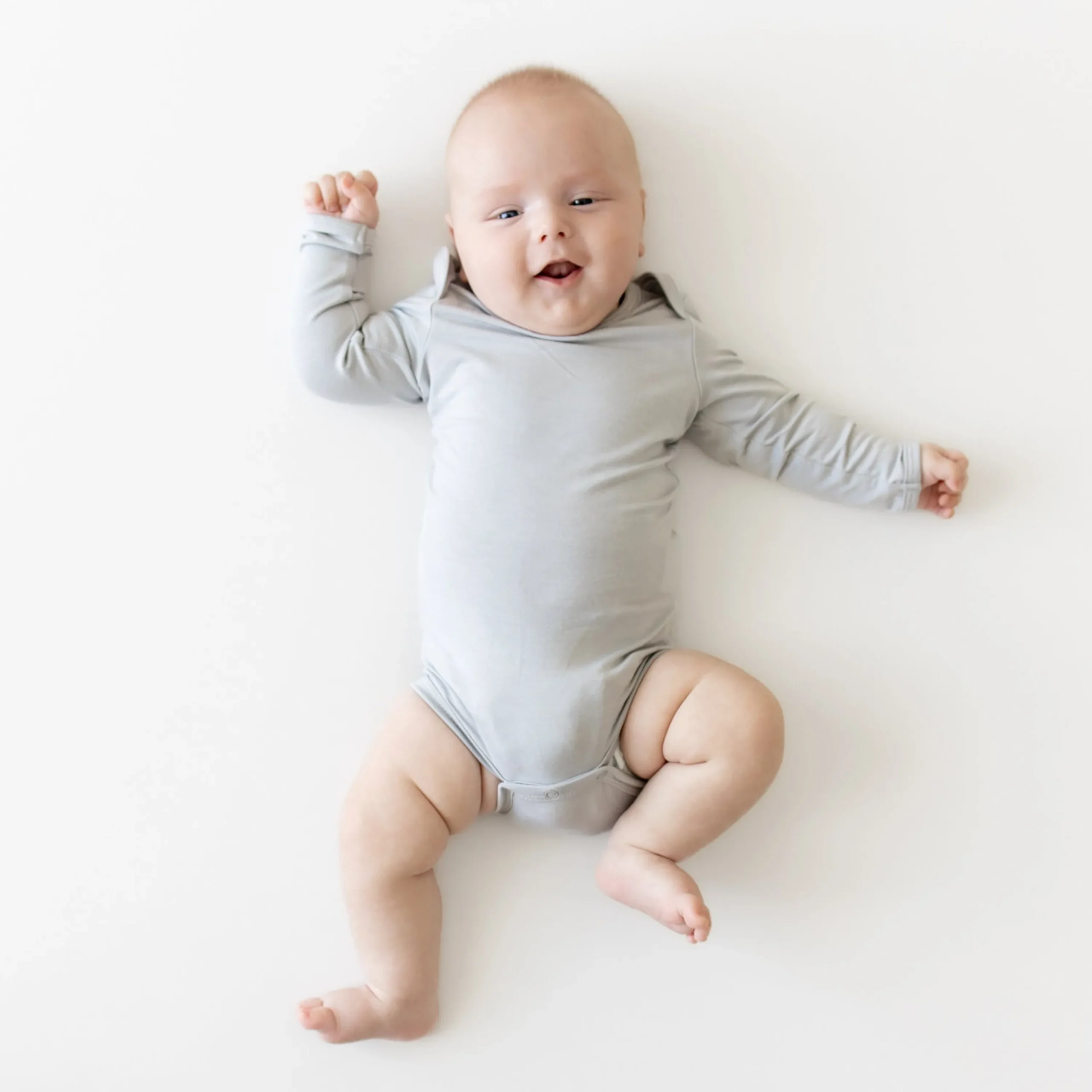 Kyte Baby Long Sleeve Bodysuit in Storm Best