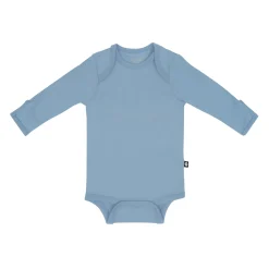Kyte Baby Long Sleeve Bodysuit in Slate Outlet