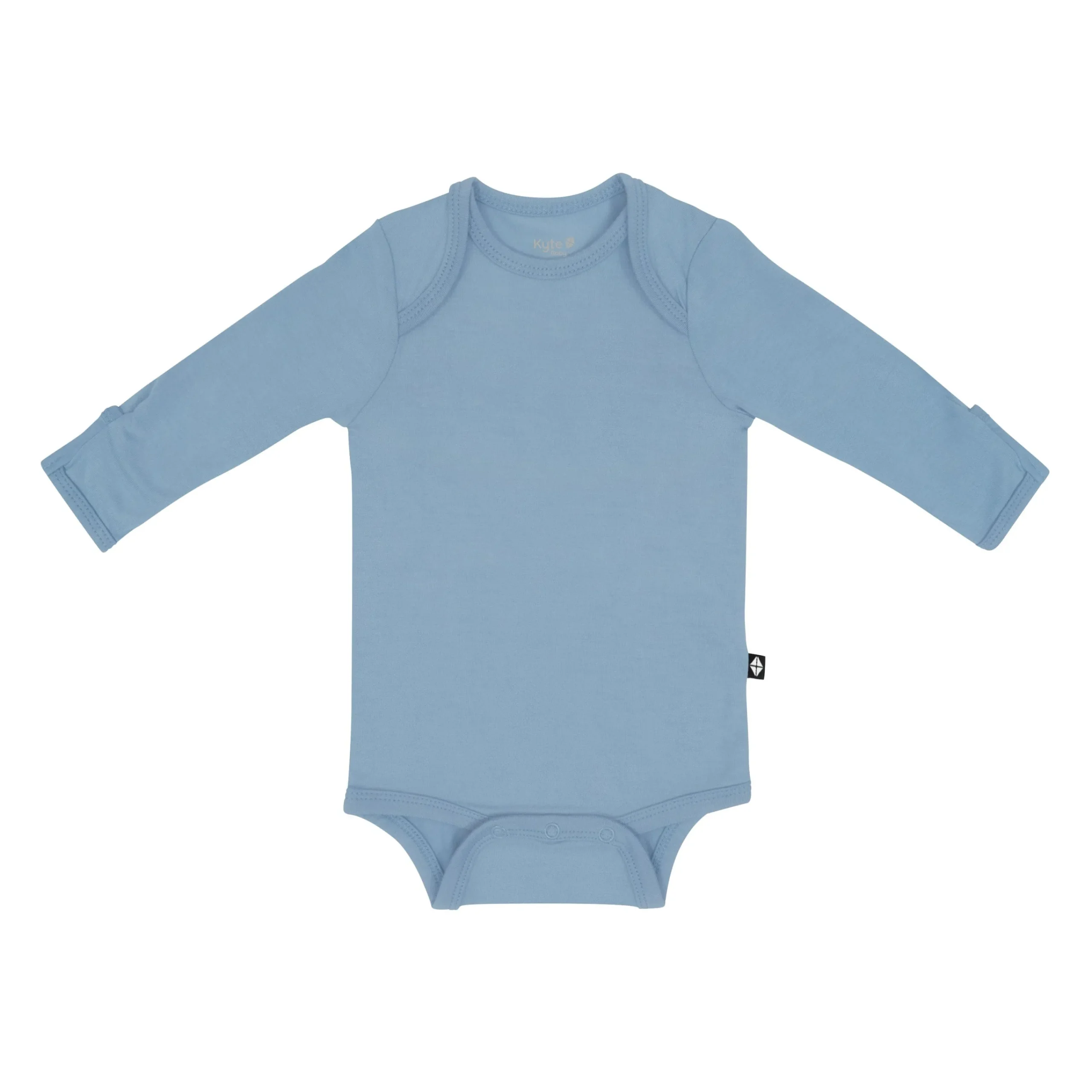 Kyte Baby Long Sleeve Bodysuit in Slate Outlet