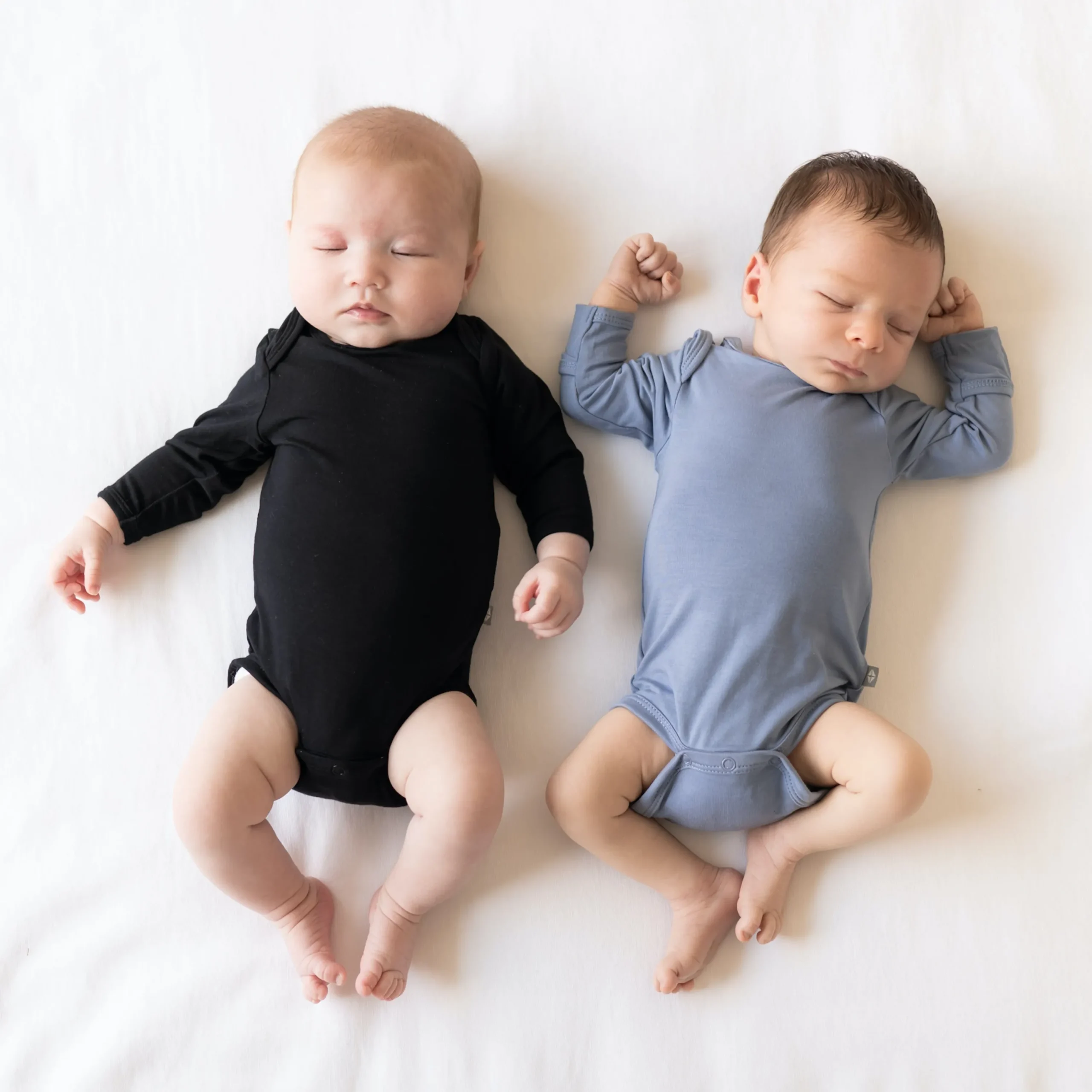 Kyte Baby Long Sleeve Bodysuit in Slate Outlet