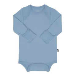 Kyte Baby Long Sleeve Bodysuit in Slate Outlet