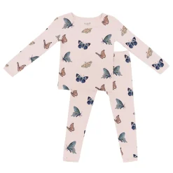 Kyte Baby Long Sleeve Pajamas in Blush Butterfly Discount