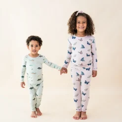 Kyte Baby Long Sleeve Pajamas in Blush Butterfly Discount