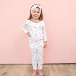 Kyte Baby Long Sleeve Pajamas in Bow Clearance