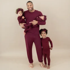 Kyte Baby Long Sleeve Pajamas in Burgundy Online