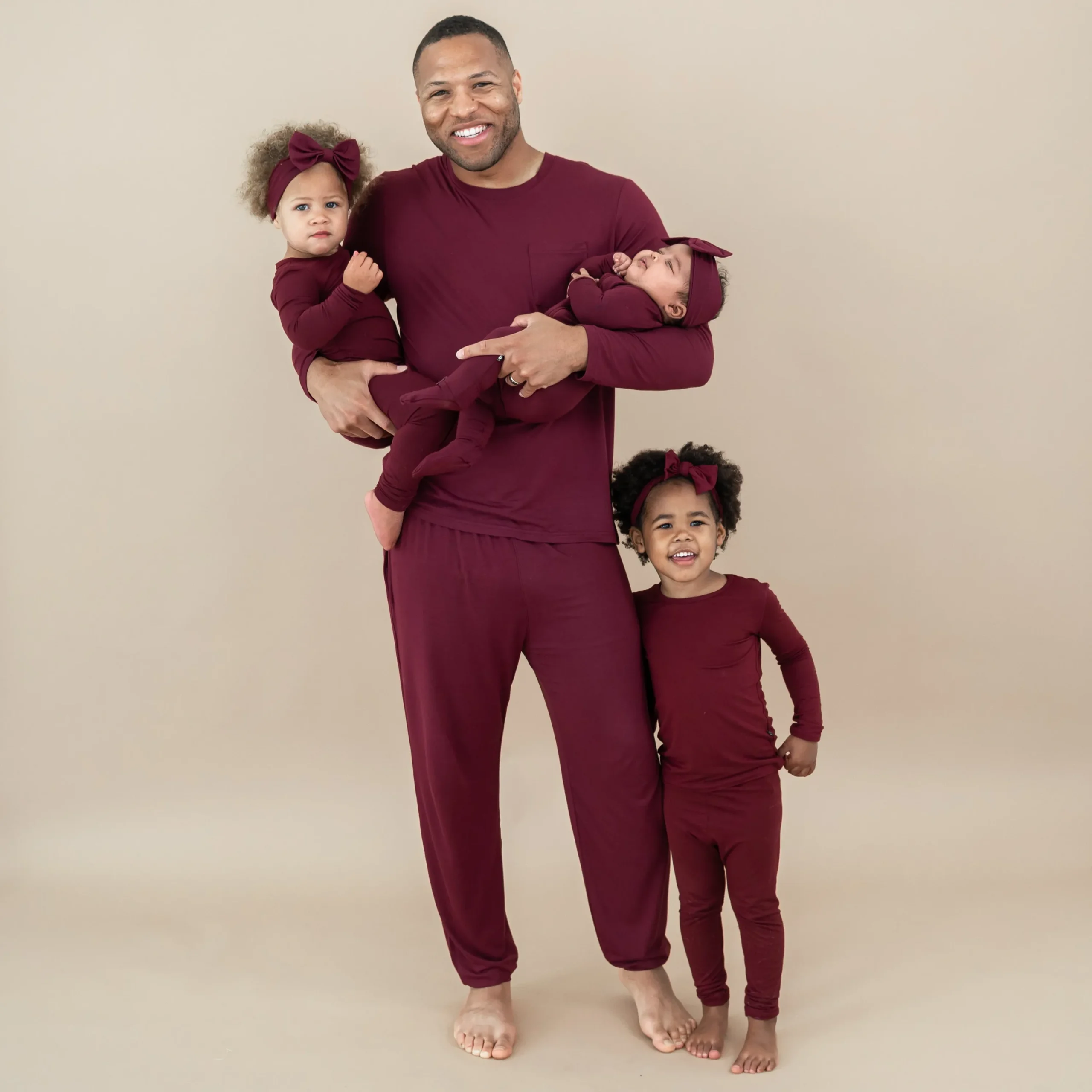 Kyte Baby Long Sleeve Pajamas in Burgundy Online